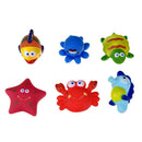 6pcs Baby Sea Animal Swimming Water Bath Toys Kid Children Shower Supplies