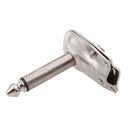 10 Pieces 90 Degree Right Angle 6.35mm 1/4inch Mono Male Metal Plug Adapter