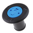 Marine Boat Deck Fuel Water Fill / Gas Filler Keyless Cap 1.5"-Black Plastic