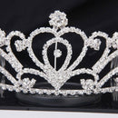 Fashion Wedding Party Bride Crown Rhinestones Headband with Comb Tiara Whit X2J4