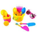 9x Sand Water Beach Seaside Play Toys Kid Bucket Shovel Rake Tools Kit Game