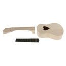 Handmade 21 inch Ukulele Hawaii Guitar Body Neck Fingerboard DIY Parts