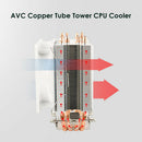 Tower Desktop PC CPU Cooling Fan 4 Copper Heat-Pipes 3 Pin Cooling System