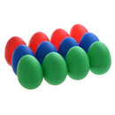 12 x Educational Plastic Drums Musical Egg Maracas Shakers