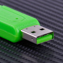2pcs 2in1 Micro USB Adapter 2.0 TF T-flash SD Memory Card Reader fr Smart Phone