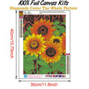 5D DIY Full Round Drill Diamond Painting Flowers Art Embroidery Kits (B914)