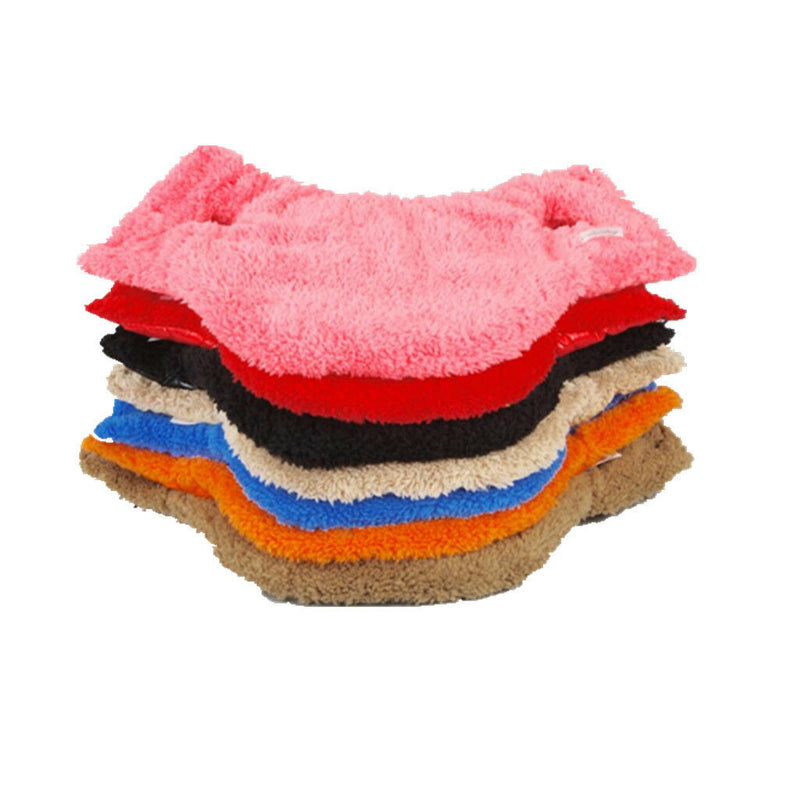 Pet Dog Puppy Cat Warm Winter Coat Down Jacket Vest Clothes Apparel Beige S