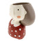 2Pcs Mini Ceramic Succulent Pot About Cute Smile Girl Pots for