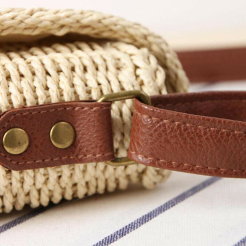 Hot Summer Women Shoulder Bag Hand Made Exquisiteness Straw Bags Mini Woven F4S9