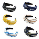 Solid Turban Headband Elastic Hairband Hair Accessories For Girls No Slip S