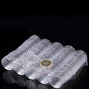 10pcs 27mm Applied Clear Round Cases Coin Storage Capsules Holder Plastic AZR