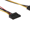 4Pin IDE Molex to 2 Serial ATA SATA Y Splitter Hard Drive Power Supply Ca Kw