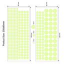 Glow In The Dark Star Wall Stickers Round Stars Moon Dot Luminous Room Decor