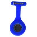 Nurses Brooch Silicone Rubber Tunic Fob Watch Blue K8F4