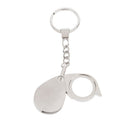 Loupe Folding Pocket 10X Magnifier Loupe Magnifying Glass Lens With Keychain  FT