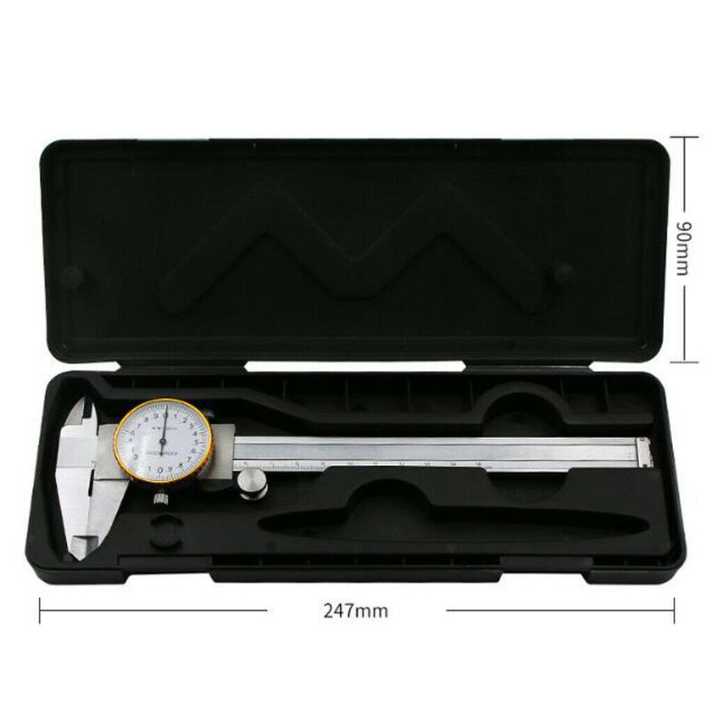 0-150mm Stainless Steel Dial Vernier Caliper Micrometer Guage Measurement