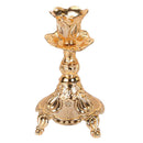 Present Tea Light Candle Holder Candlestick Festive Holidays Decor Golden S
