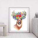 Full Round Drill Diamond Painting DIY Flowers Elk Rhinestone Picture Decor