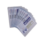 Pack of 50Pcs Plastic Pocket Wallet ID Card Pass Badge Holder Case Sleeves A2