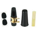 6Pcs Alto Sax Saxophone Mouthpiece Plastic with Cap Metal Buckle Reed Mouth
