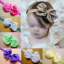 12pcs Kid Baby Girl Toddler Cute Chiffon Bowknot Headband HairBand Headwear A