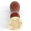 Retro Snowflake Wax Seal Fire Painting Stamp Envelope Wedding Card (A109) A
