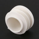 18mm Diameter Plastic White Plug Caps Inserts For Tubes Cap 24 Pieces V3X3