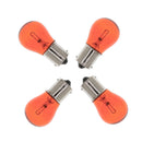 4pcs Amber BA15S Bulb Bayonet Base Light 12V Electrical Wiring