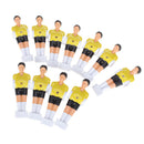 11Pcs Foosball Man Table Guys Man Soccer Player Part 1/2 inch - Yellow