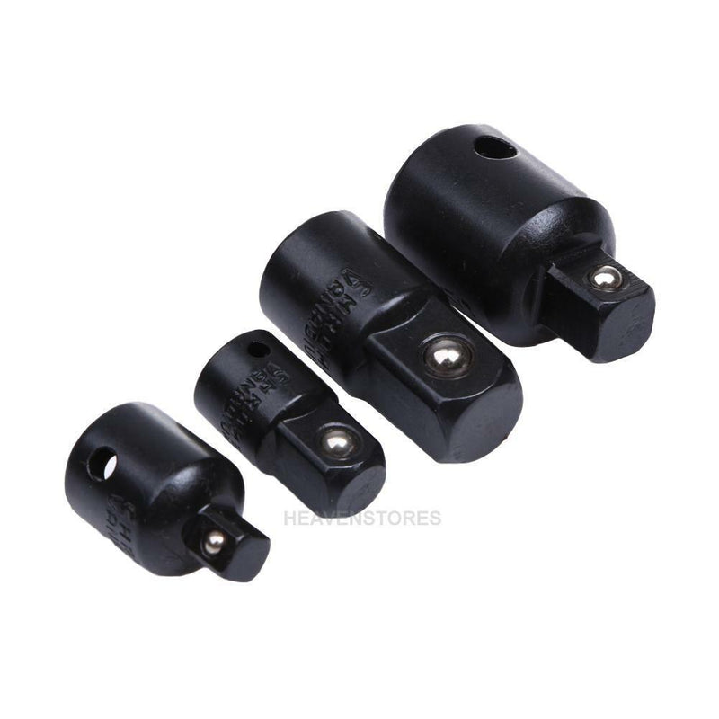 4pc 1/4" 3/8" 1/2" Ratchet Socket Adapter Reducer Converter Set Air Impact Tools