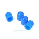 100pcs Plastic Car Truck Bike Tire Tyre Wheel Valve Stems Caps Dust Cover Blue