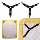 2pcs Triangle Suspender Bed Mattress Sheet Straps Clips Grippers Fasteners LJ