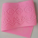 2X Silicone Cake Lace Pad Mold Fondant Decorating Wedding Flower Embossing GPK