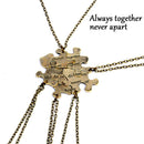 5PCS/1Set Interlocking Jigsaw Puzzle Pendant Necklace Best Friends Friendship 3C