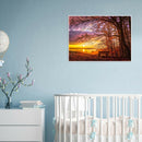 5D DIY Full Drill Diamond Painting Forest Sunset Cross Stitch Embroidery