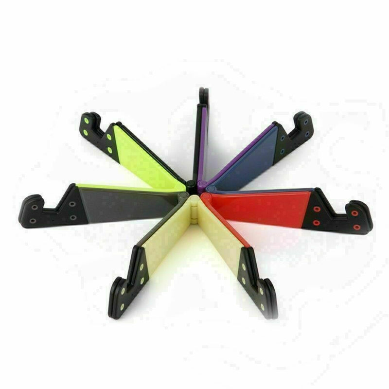1*Lazy Portable Folding Card Phone Holder Stand Support Bracket Mobile Ph Z T5C1