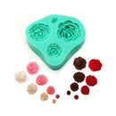 New Rose Flower 4 Cavities Silicone Chocolate Making Mold Sugar Paste Cake Mould
