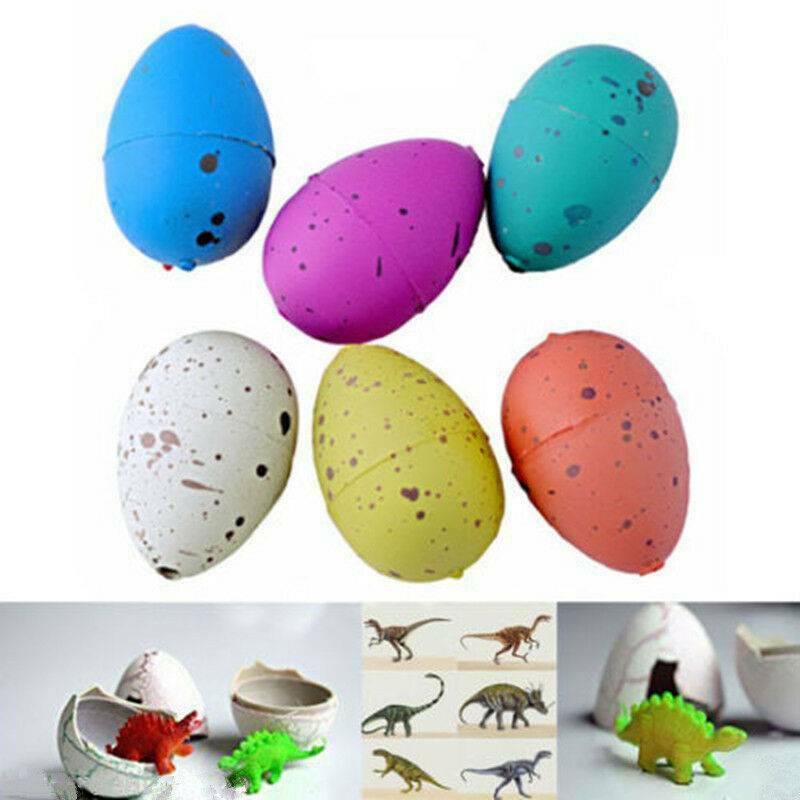 6X Magic Hatching Dinosaur Eggs Kids Educational Add Water Growing Xmas Toys