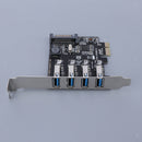 PCI-E to USB 3.0 4-Port PCI Express Card , Mini PCI-E USB 3.0 Hub Controller