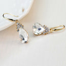 Necklace Earrings Diamond Water droplets Elegant Women Jewellery Set of Cry B3C9