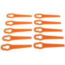 50pcs Plastic Hay Mower Blades For Easy Trim Grass Trimmer Garden Tim Nw