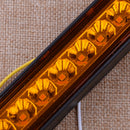 Trailer Truck RV 15-LED 9.8" Amber Sealed Turn Signal Brake Tail Light Bar