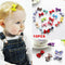 10Pcs Kids Boy Girl's Bow Ribbon Hair Bow Mini Latch Clips Hair Clip Hairpins