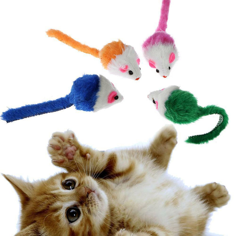 10pcs Kitten Car Play Playing Toys False Mouse in Rat For Pet Cat Funny Gift