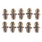10PCS 1/4-28 Drive Type Taper Thread Straight Grease Zerk Nipple Fitting OHK