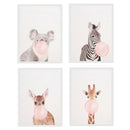 Abstract Art Unframed Picture Wall Picture Art Painting - Animal Blow Bubble