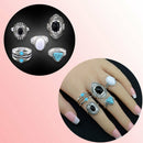 Ring Set 5 pcs Bohemian Boho Punk Ethnic-Turkish Afghan Festival