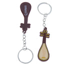 2 Pcs Guitar Keychain Key Chain Piano Key Chain Purse Bag Pendant Pipa A
