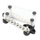 2x6 Way Screw Bus Bar 100A 48V M4 Screw M6 Stud Terminal Busbar for Marine A