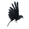 Lifelike Realistic Birds Artificial Feathered Raven Home Decoration -Black